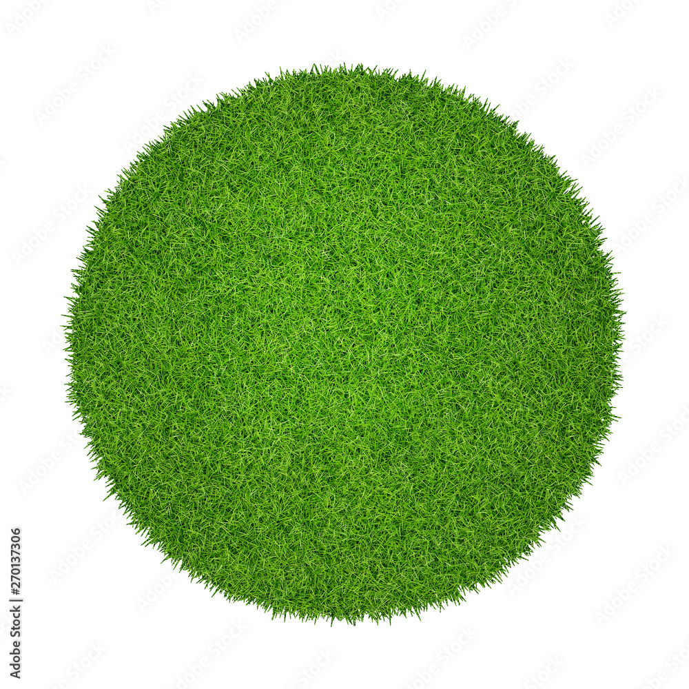 Abstract green grass texture for background. Circle green grass pattern ...