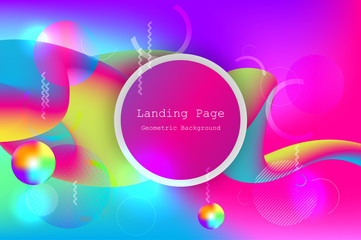 Wall Mural - liquid color background design with fluid gradient shapes composition and futuristic design landing 