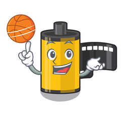 Sticker - With basketball camera roll in the mascot shape