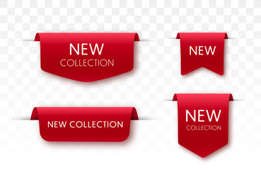 Wall Mural - New collection tags. Vector badges