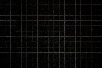 Wall Mural - Grey and black mosaic wall texture and background