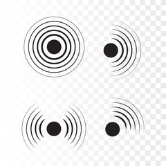 Aufkleber - Sonar wave sign. Radar icon