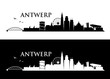 Antwerp skyline - Belgium - vector illustration - Vector