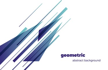 Aufkleber - Modern geometric abstract background, minimalistic design, creative concept. Vector illustration. Eps 10