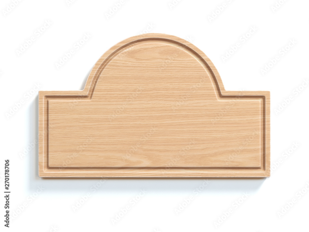 Wooden sign board isolated on white background 3d rendering Stock Photo ...