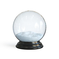 Poster - Empty snow globe 3d rendering