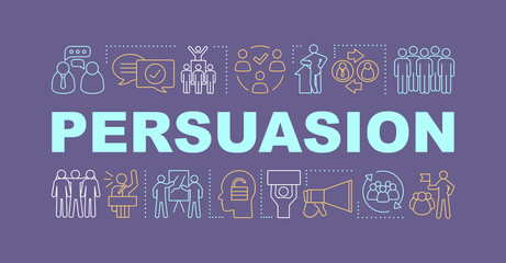 Wall Mural - Persuasion word concepts banner