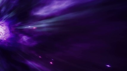 Wall Mural - a seamless loop of interstellar travel through a blue wormhole filled with shiny stars. abstract war
