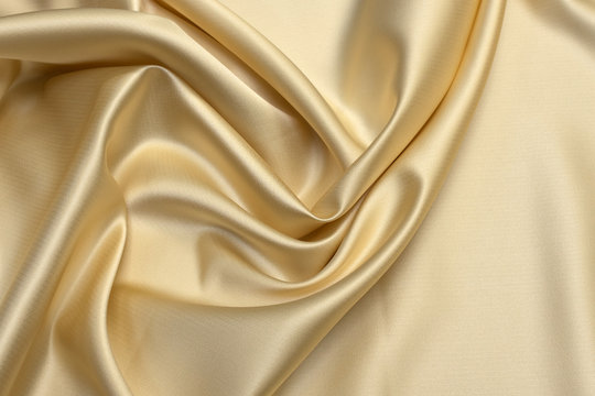 Wall Mural -  - Milk-colored taffeta silk fabric artistic layout. Texture, background. template.