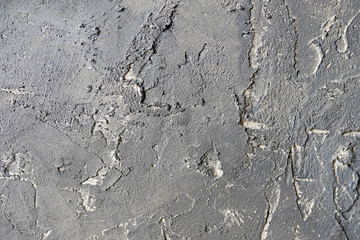 Wall Mural - Texture of old gray concrete wall for background