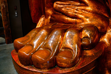 Toes of lady Liberty