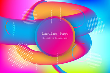 Wall Mural - liquid color background design with fluid gradient shapes composition and futuristic design landing 