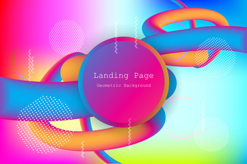 Wall Mural - liquid color background design with fluid gradient shapes composition and futuristic design landing 