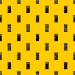 Poster - Wooden door with three glasses pattern seamless vector repeat geometric yellow for any design