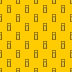Poster - Wooden door with an arched glass pattern seamless vector repeat geometric yellow for any design