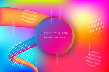 Wall Mural - liquid color background design with fluid gradient shapes composition and futuristic design landing 
