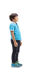 Canvas Print - Smiling boy standing and waiting