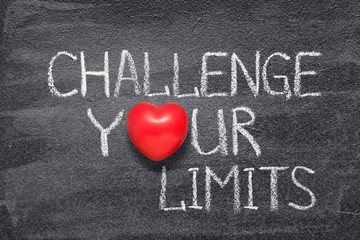 Canvas Print - challenge your limits heart