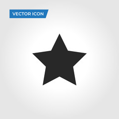 Star icon isolated on white background. Star icon in trendy design style. Star vector icon modern and simple flat symbol for web site, mobile app, UI. Star icon vector illustration, EPS10.