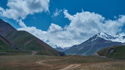 Poster - Alay Valley ,  peak of Lenin  Pamir mountains