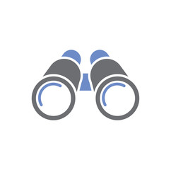 Poster - Binocular icon on background for graphic and web design. Simple vector sign. Internet concept symbol for website button or mobile app.