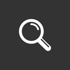 Poster - search magnifying glass icon vector
