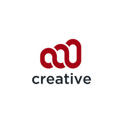 Poster - logo initial design vector template