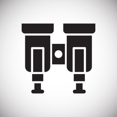 Poster - Binocular icon on background for graphic and web design. Simple vector sign. Internet concept symbol for website button or mobile app.