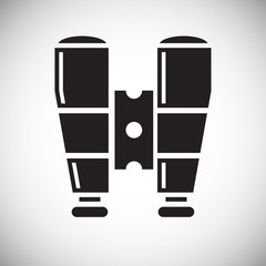 Poster - Binocular icon on background for graphic and web design. Simple vector sign. Internet concept symbol for website button or mobile app.