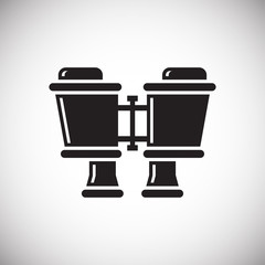 Poster - Binocular icon on background for graphic and web design. Simple vector sign. Internet concept symbol for website button or mobile app.