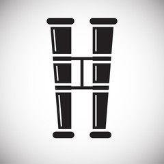 Poster - Binocular icon on background for graphic and web design. Simple vector sign. Internet concept symbol for website button or mobile app.