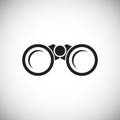 Poster - Binocular icon on background for graphic and web design. Simple vector sign. Internet concept symbol for website button or mobile app.