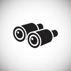 Poster - Binocular icon on background for graphic and web design. Simple vector sign. Internet concept symbol for website button or mobile app.