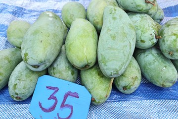 Sticker - mango fruit at the street food