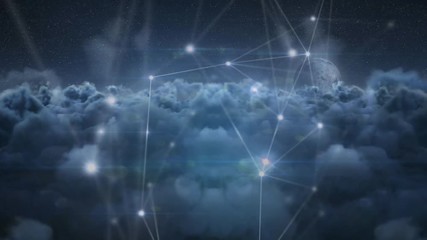 digital composite of a blockchain network