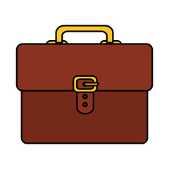 Wall Mural - portfolio briefcase handle isolated icon