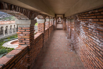 Wall Mural - brick hallway in rabati castle