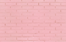Pink Brick Wall Background 