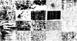 Vector Set Grunge Design Elements. Black And White Noise. Overlay Grainy Texture. Illustration, Eps 10.