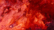 canvas print picture - Abstract red paint background. Color gradient texture. Liquid mix fluid blend surface. Acrylic marble effect layer technique.