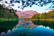 © Andrew Mayovskyy - Great summer morning on the Eibsee lake with Zugspitze mountain range. Sunny outdoor scene in German Alps, Bavaria, Germany, Europe. Beauty of nature concept background.