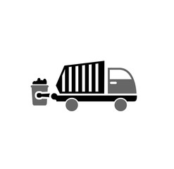 Poster - Garbage related icon on background for graphic and web design. Simple illustration. Internet concept symbol for website button or mobile app.