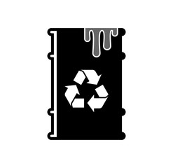 Poster - Garbage related icon on background for graphic and web design. Simple illustration. Internet concept symbol for website button or mobile app.