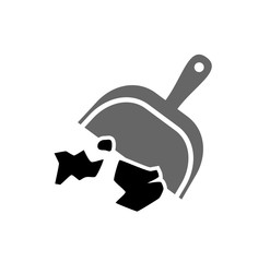 Poster - Garbage related icon on background for graphic and web design. Simple illustration. Internet concept symbol for website button or mobile app.