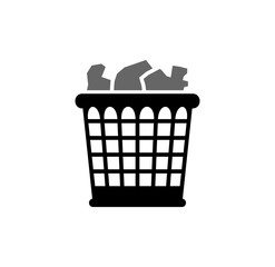 Poster - Garbage related icon on background for graphic and web design. Simple illustration. Internet concept symbol for website button or mobile app.