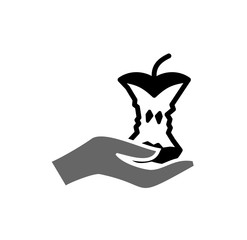 Poster - Garbage related icon on background for graphic and web design. Simple illustration. Internet concept symbol for website button or mobile app.