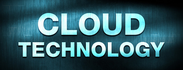 Wall Mural - Cloud Technology abstract blue banner background