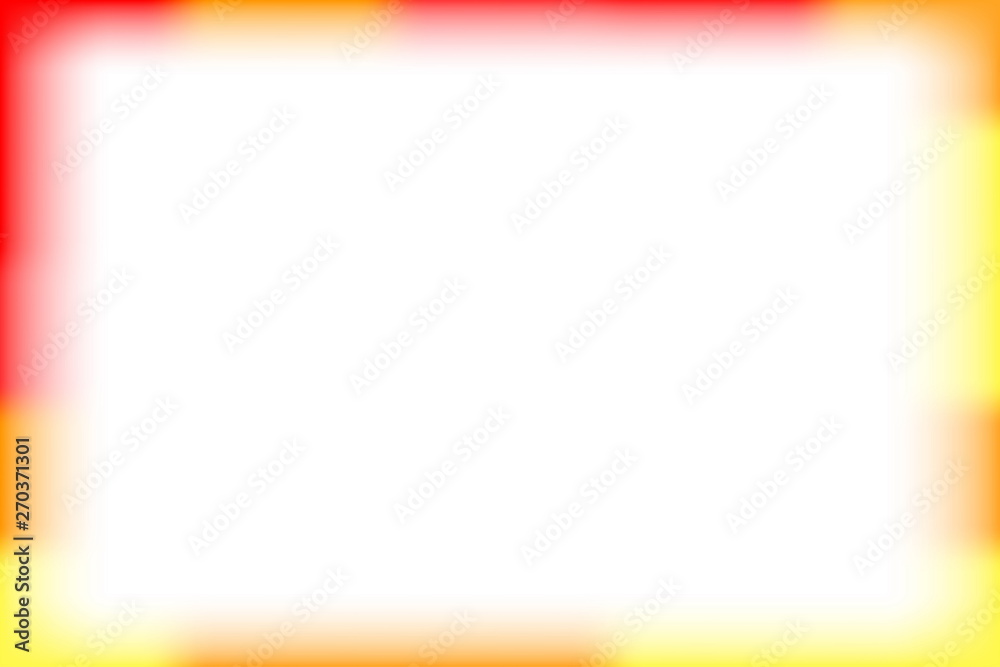 red and yellow border rectangle blur and smooth white for background ...