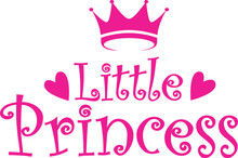 Little Princess Label, Vector Illustration