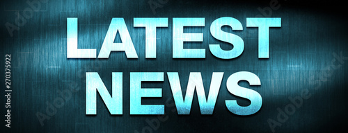 Latest News Abstract Blue Banner Background Buy This Stock